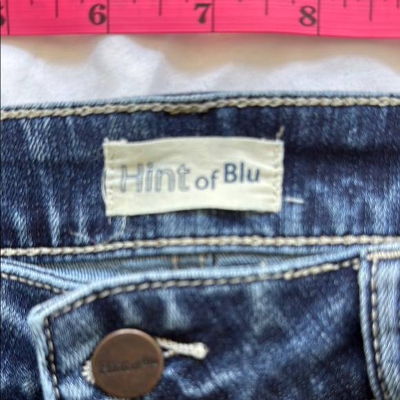 Hint of Blue  Wide-Leg Blue Jeans - Picture 2 of 8